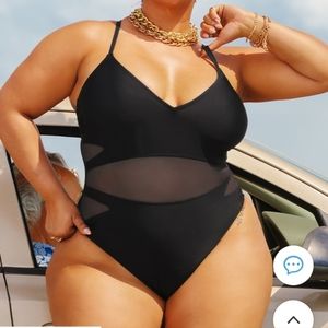 Cupshe X Tabria Majors One Piece Swimsuit